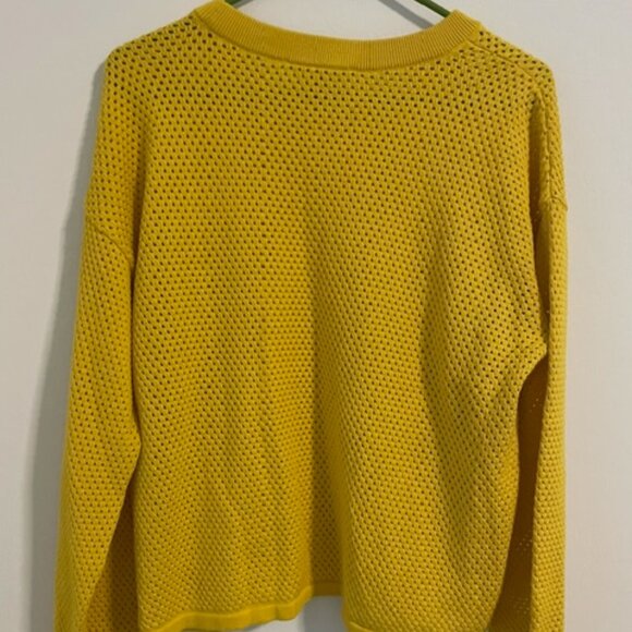 Michael Michael Kors yellow/gold L Cotton Sweater With KORS Logo On The Front - Picture 3 of 6